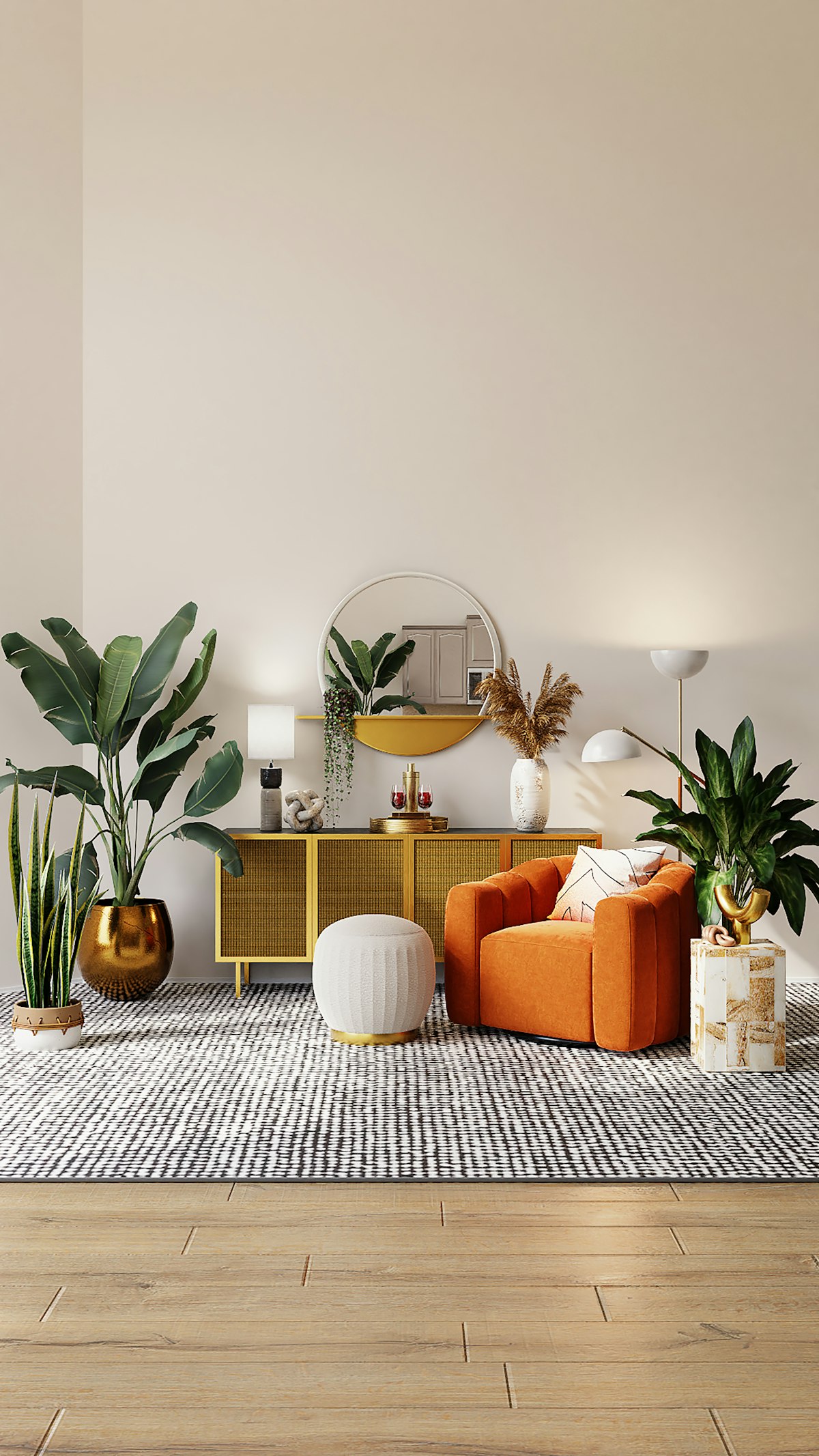 Render fotorealista de interior diseñado por Estudio 4143