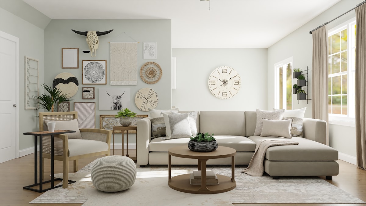 Render moderno de ambiente interior